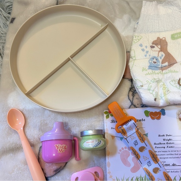 Reborn Baby Girl Doll Cloth Body Full Silicone Vinyl Limbs & Accessories (NWT) - Picture 11 of 14